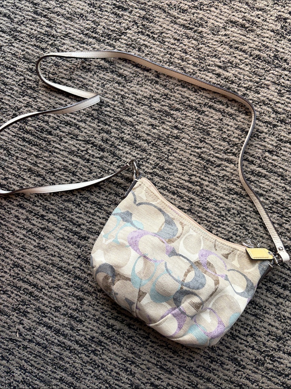 Vintage Y2K era Coach fabric crossbody